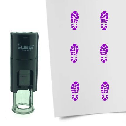 Stempel Schuhabdruck Ø10mm rund