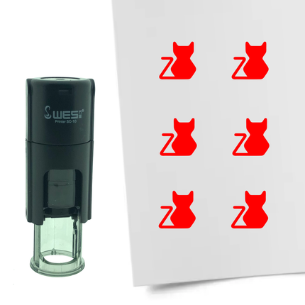Stempel Katze Ø10mm rund