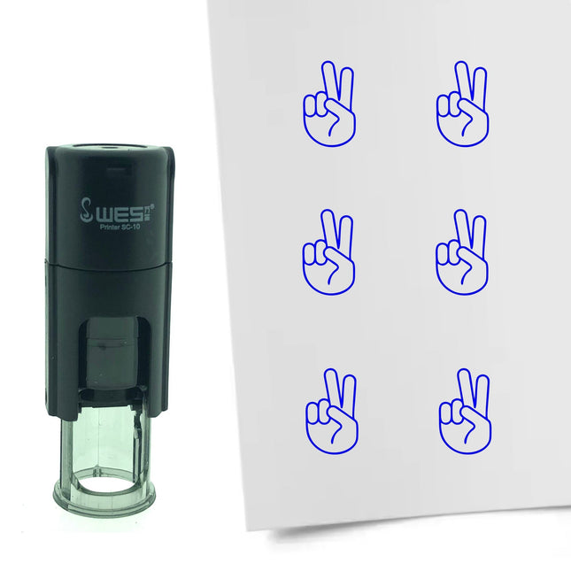 Stempel Peace-Zeichen Ø10mm rund