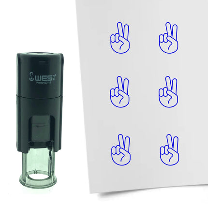 Stempel Peace-Zeichen Ø10mm rund