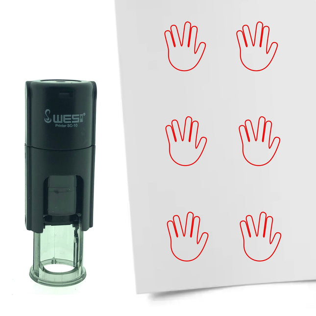 Stempel Mr. Spock Hand Ø10mm rund