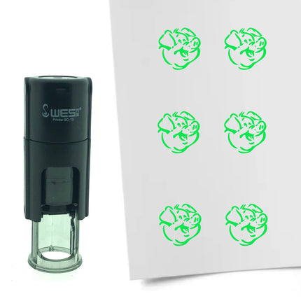 Stempel Schwein Ø10mm rund