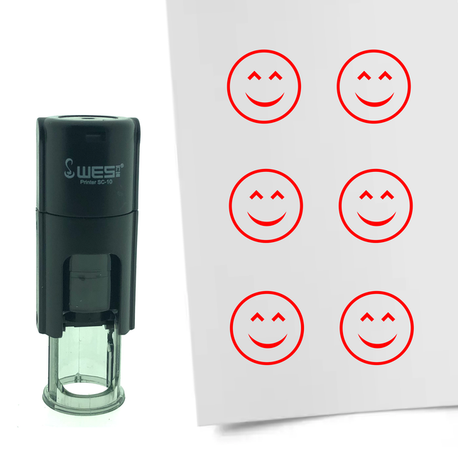 Stempel Lachender Smiley Ø10mm rund