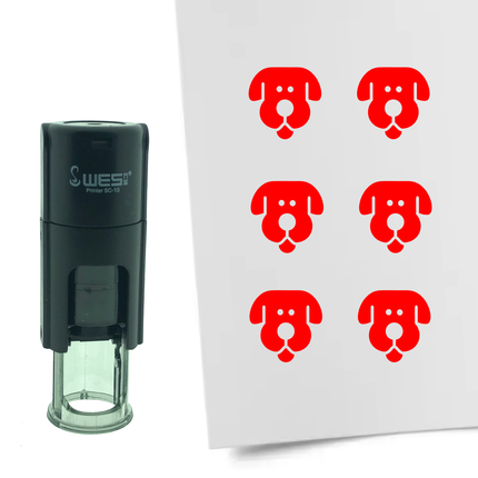 Stempel Hund Ø10mm rund