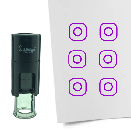 Stempel Instagram Logo Ø10mm rund