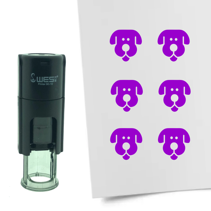 Stempel Hund Ø10mm rund