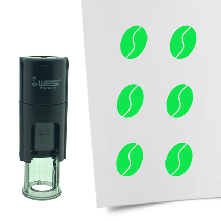 Stempel Kaffeebohne Ø10mm rund