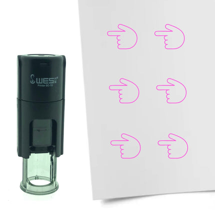 Stempel Zeigefinger nach Links Ø10mm rund
