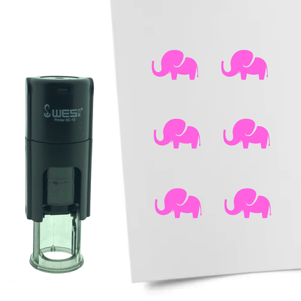 Stempel Elefant Ø10mm rund
