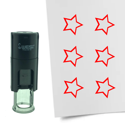 Stempel Umrandeter Stern Ø10mm rund