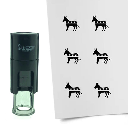 Stempel Demokraten Esel Ø10mm rund
