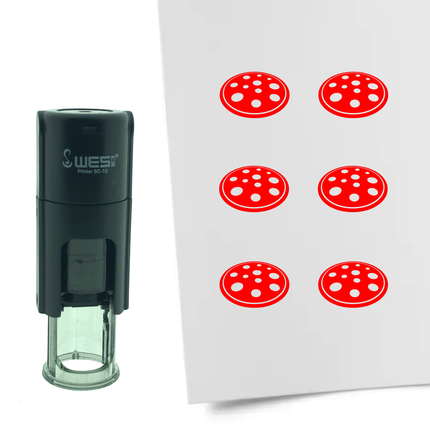 Stempel Pizza Ø10mm rund