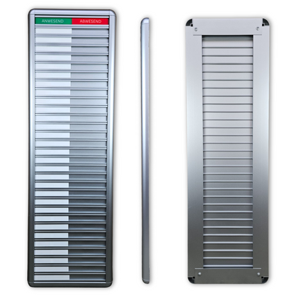 Anwesenheitstafel Professional, An-/Abwesend - 30 Personen