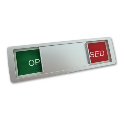 Schiebeschild 'Open-Closed' - 178x50mm