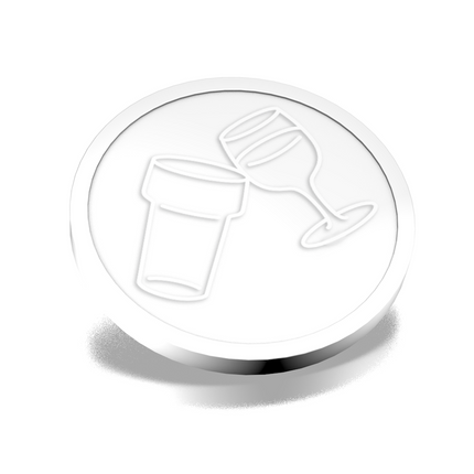 Wertmarken Chips mit Bier- und Weinglas-Prägung - 250 Stück