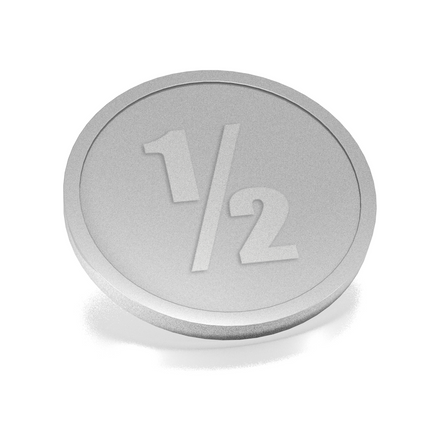 Wertmarken Chip 1/2 Prägung Ø29mm - 250 Stück