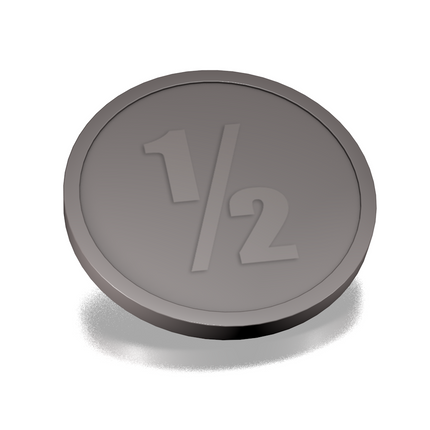 Wertmarken Chip 1/2 Prägung Ø29mm - 250 Stück