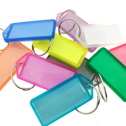 Schlüsseletikett aufklappbar groß 60x27 mm - 100 Stück