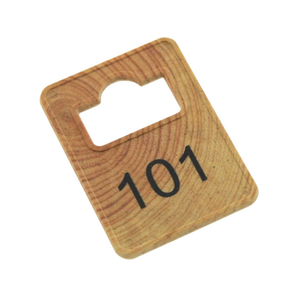 Garderobemarken Tiffany WOOD - verschiedene Sets