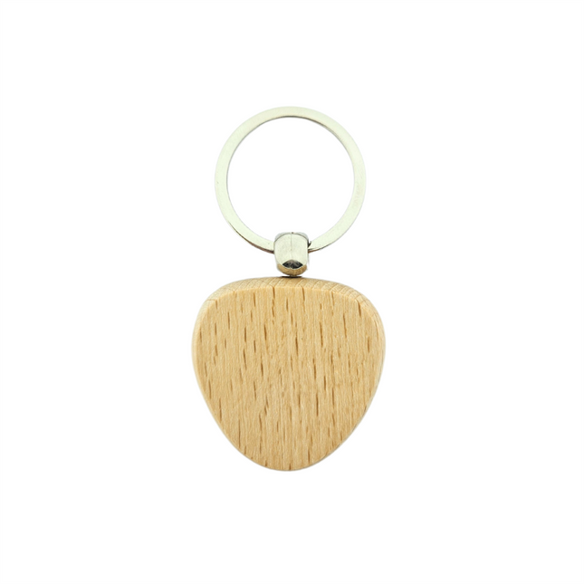 Holz Schlüsselanhänger Dreieck - pro Stück