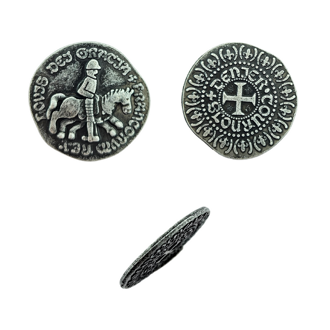 Mittelalterliche Münz-Nachbildung - silberfarben - 100 Stück