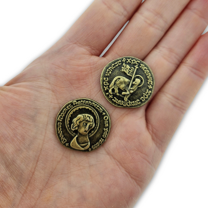 Mittelalterliche Münz-Nachbildung - goldfarben - 100 Stück