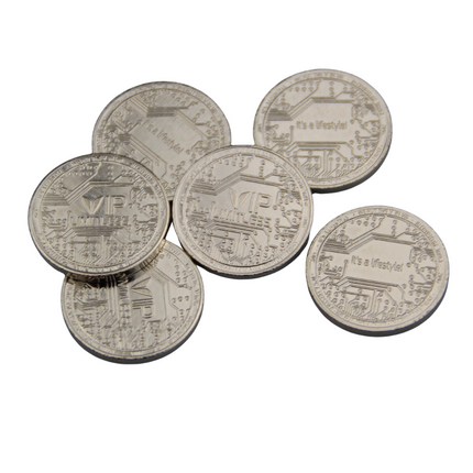 VIP-Münze Limitless Ø20mm Stahl vernickelt - 100 Stück