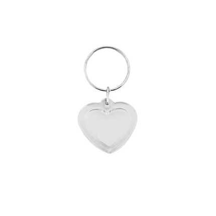 Foto Schlüsselanhänger Herz klein - pro Stück