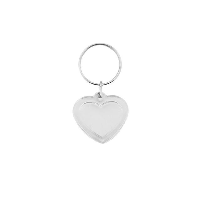 Foto Schlüsselanhänger Herz klein - pro Stück