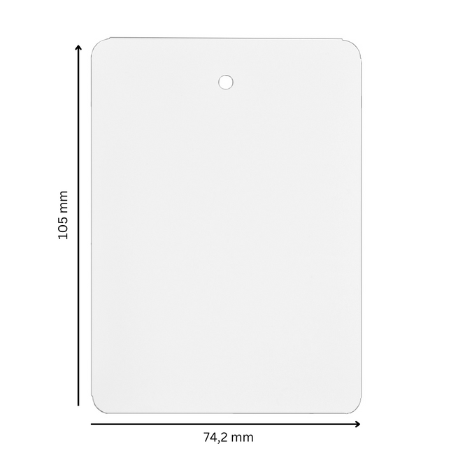 Hängeetikett PET 74,2x105mm - 200 Stück