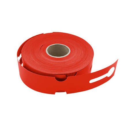 Schlaufenetiketten E2 TT-Drucker 150µ, 260x50 mm, Rot–  500 Stück