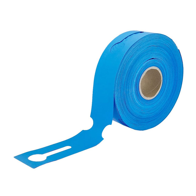 Schlaufenetiketten E2 TT-Drucker 150µ, 260x50 mm, Blau –  500 Stück