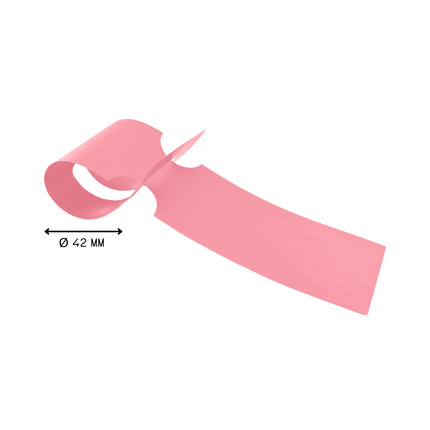 Schlaufenetiketten E2 TT-Drucker 150µ, 260x50 mm, Rosa –  500 Stück