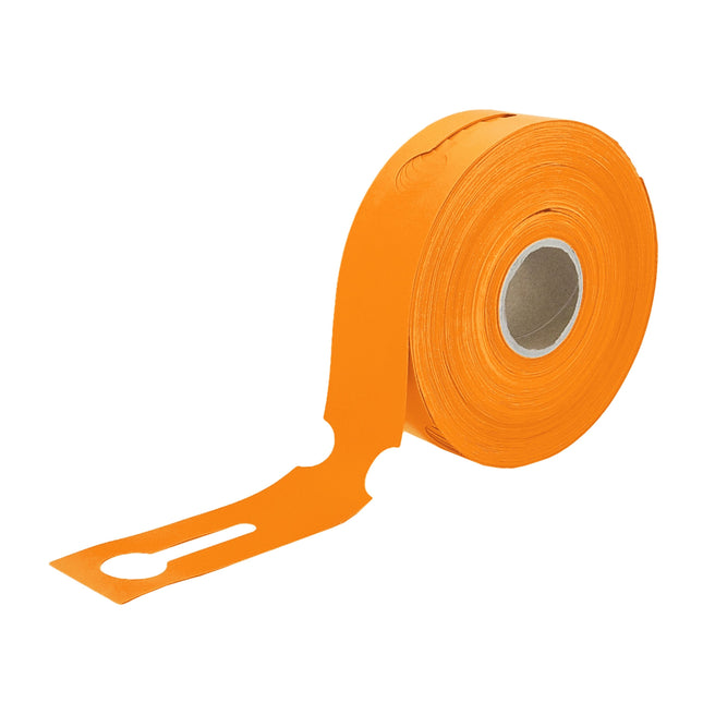 Schlaufenetiketten E2 TT-Drucker 200µ, 260x50 mm, Orange –  500 Stück