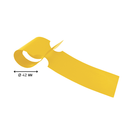 Schlaufenetiketten E2 TT-Drucker 150µ, 260x50 mm, Gelb –  500 Stück