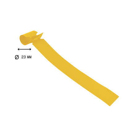 Schlaufenetiketten TT-Drucker 200µ, 250x25 mm, Gelb - 1500 Stück