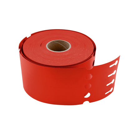 Schlaufenetiketten TT-Drucker 200µ, 250x25 mm, Rot - 1500 Stück