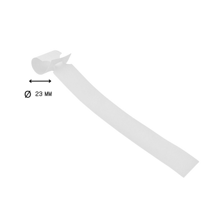Schlaufenetiketten TT-Drucker 200µ, 250x25 mm, Weiß - 1500 Stück