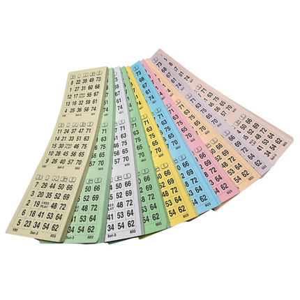 Bingokarten in Block - pro Set