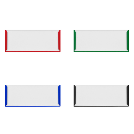 Etikettenhalter Kunststoff selbstklebend 75x30mm - pro Stück