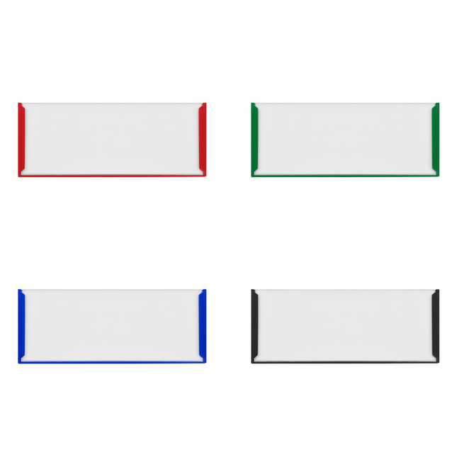 Etikettenhalter Kunststoff selbstklebend 75x30mm - pro Stück