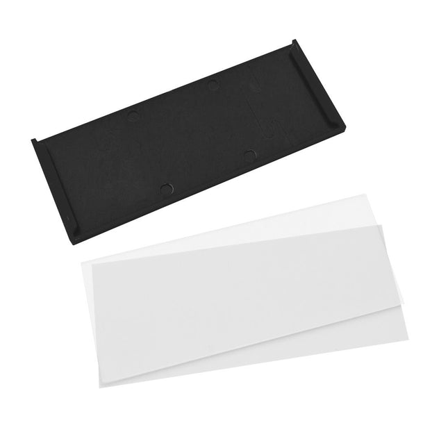 Etikettenhalter Kunststoff selbstklebend 75x30mm - pro Stück