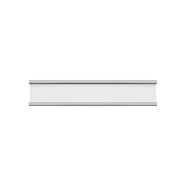 Etikettenhalter Aluminium selbstklebend 65x15 mm - pro Stück