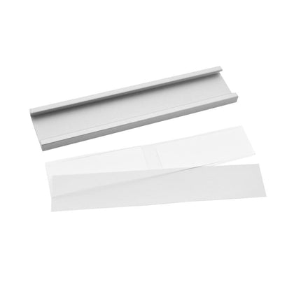 Etikettenhalter Aluminium selbstklebend 65x15 mm - pro Stück