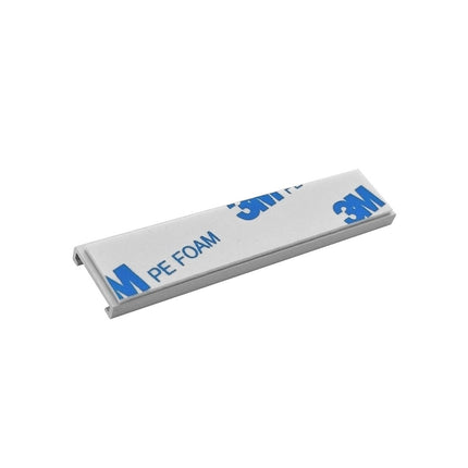 Etikettenhalter Aluminium selbstklebend 65x15 mm - pro Stück