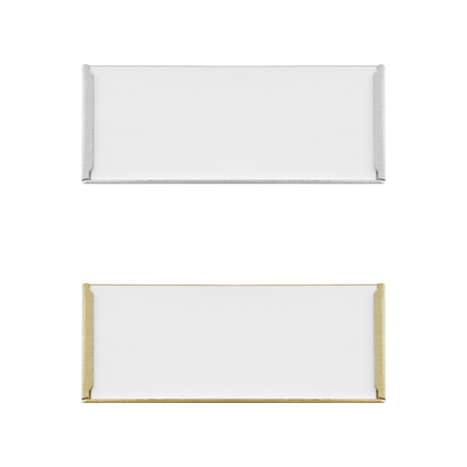 Etikettenhalter Aluminium selbstklebend 75x30mm - pro Stück