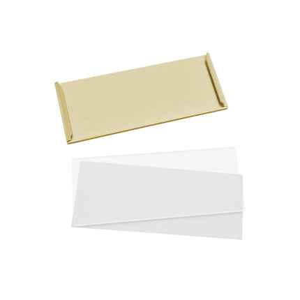 Etikettenhalter Aluminium selbstklebend 75x30mm - pro Stück