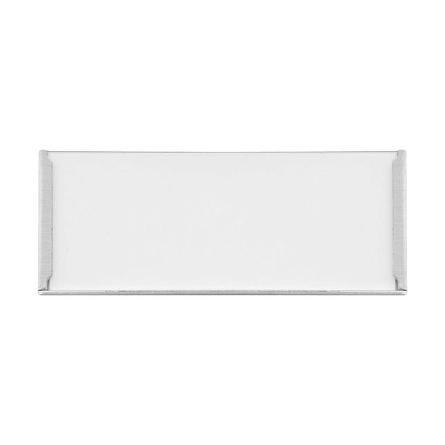 Etikettenhalter Aluminium selbstklebend 75x30mm - pro Stück