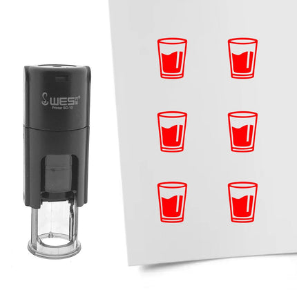 Stempel Wasserglas Ø10mm rund