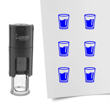 Stempel Wasserglas Ø10mm rund
